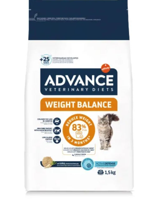 Box premium Advance Veterinary Diets Weight Balance – Chat à la dinde 1.5 kg 49.99 €